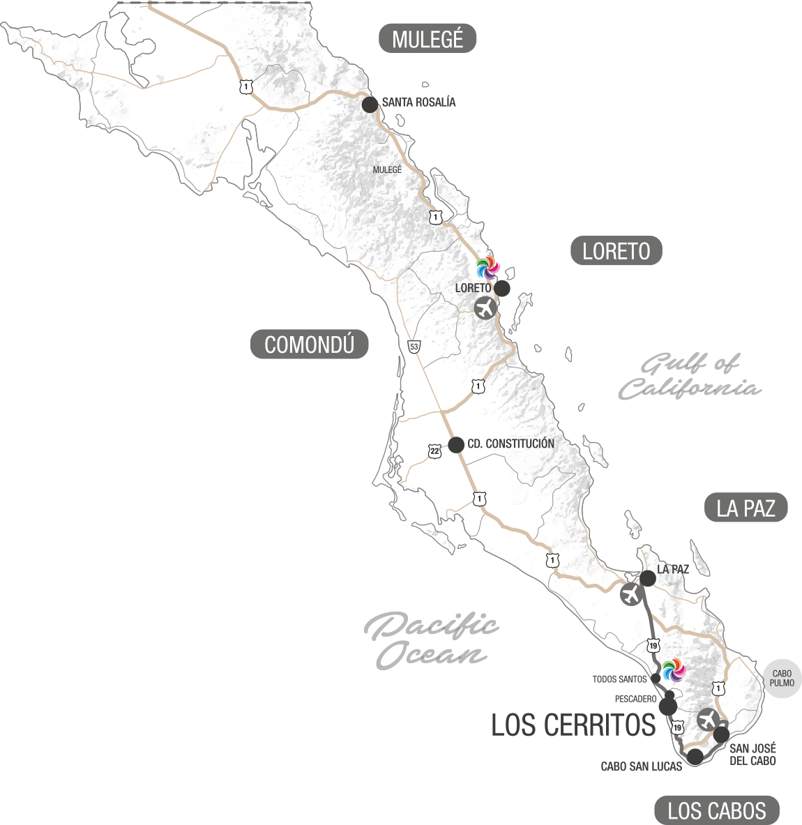 Baja California Sur Map